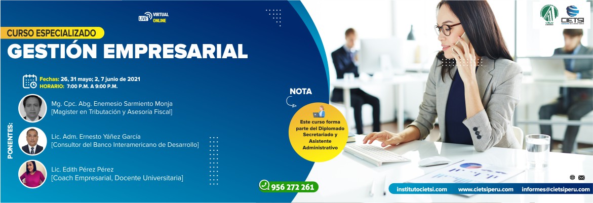 curso especializado gestiOn empresarial 2021